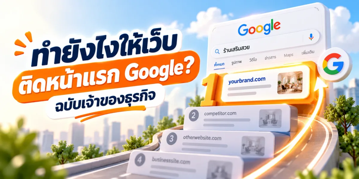 ทำยังไงให้เว็บไซต์ติดหน้าแรก Google? ฉบับเจ้าของธุรกิจ